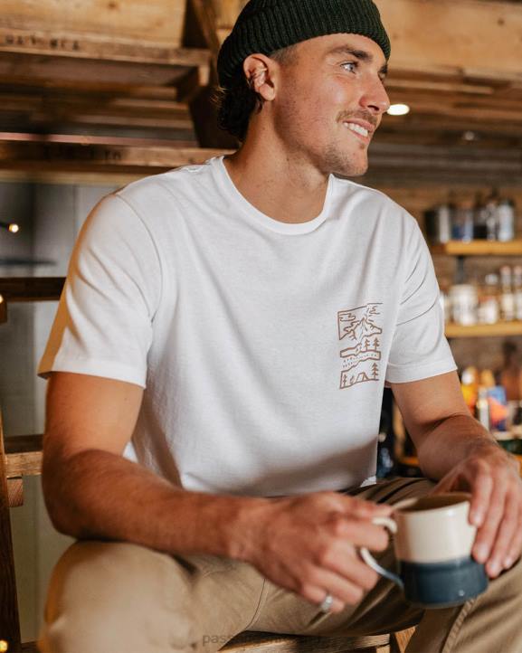 Clothing Passenger 22N8361 Nature Recycled Cotton T-Shirt White Men White