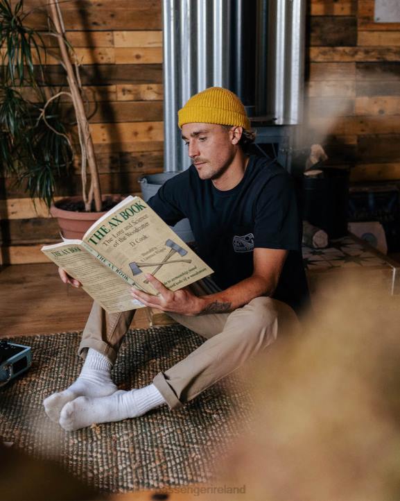 Clothing Passenger 22N8364 Nowhere Bound Pocket T-Shirt Black Men Black