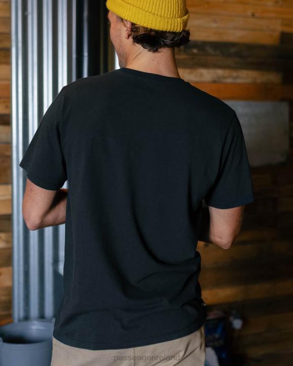 Clothing Passenger 22N8364 Nowhere Bound Pocket T-Shirt Black Men Black