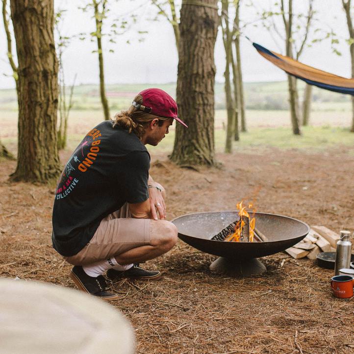 Clothing Passenger 22N8371 Land & Sea Recycled Cotton T-Shirt Black Men Black