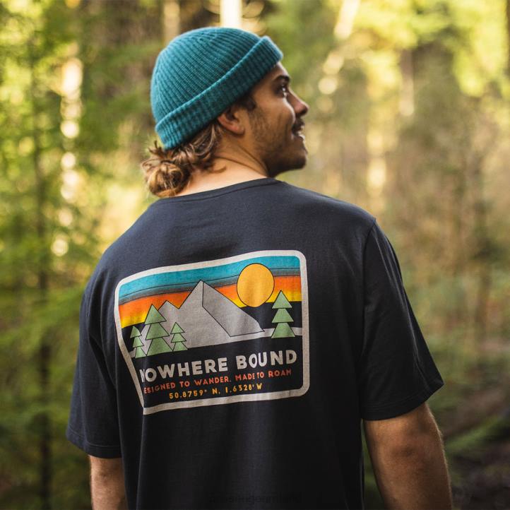 Clothing Passenger 22N8372 Tourer Recycled Cotton T-Shirt Black Men Black