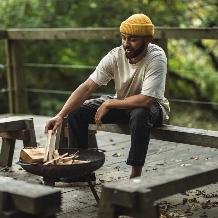 Clothing Passenger 22N8375 Escapism Hemp T-Shirt Birch Men Birch