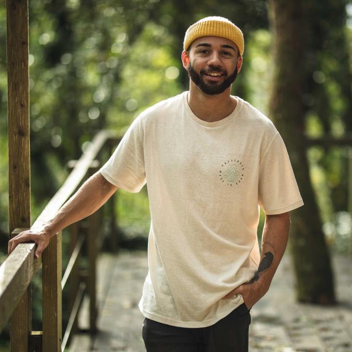 Clothing Passenger 22N8375 Escapism Hemp T-Shirt Birch Men Birch