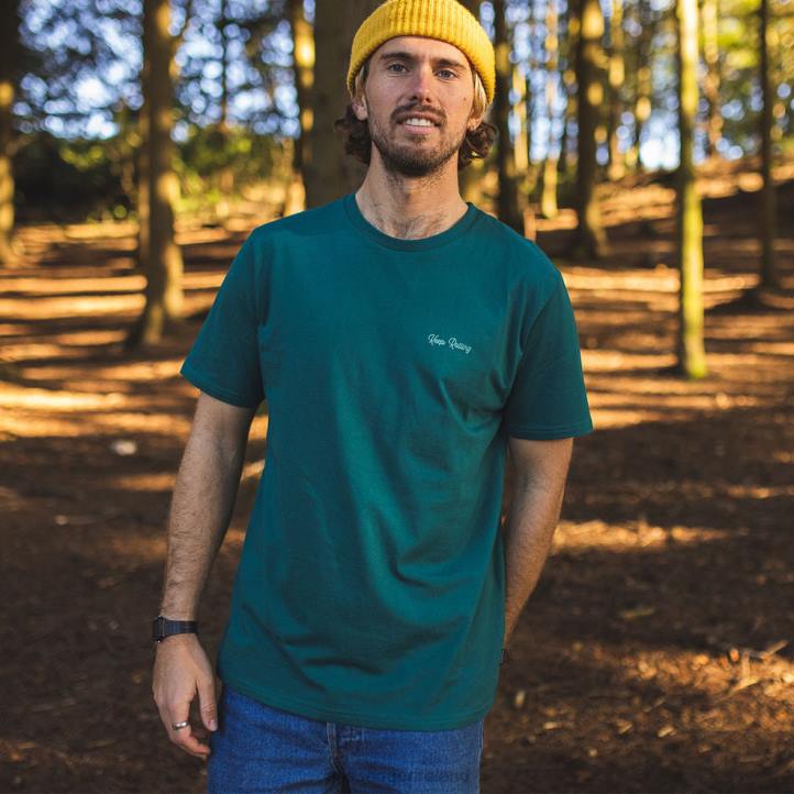 Clothing Passenger 22N8378 Keep Rolling Recycled Cotton T-Shirt Storm Green Men Green