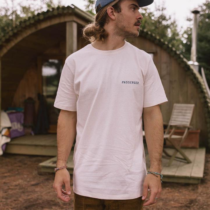 Clothing Passenger 22N8382 Social Club Recycled Cotton T-Shirt Birch Men Birch
