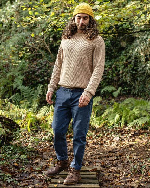 Clothing Passenger 22N8330 365 Organic Cotton Trouser Dark Denim Men Denim