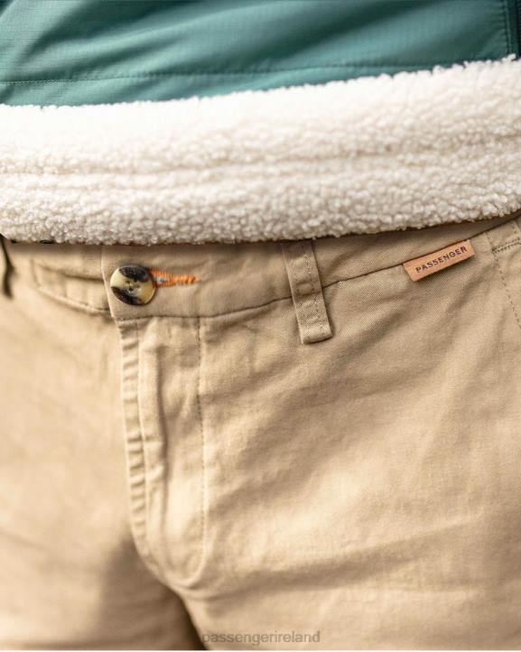 Clothing Passenger 22N8335 365 Organic Cotton Trouser Chinchilla Brown Men Brown