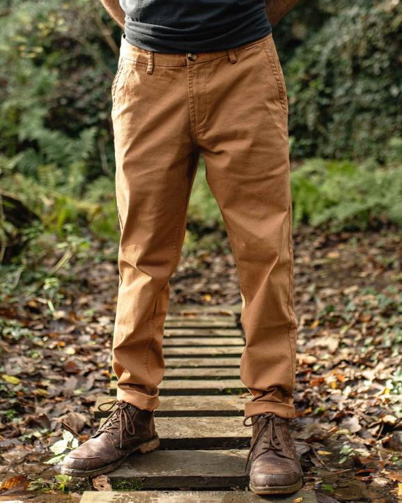 Clothing Passenger 22N8338 365 Organic Cotton Trouser Coconut Men Coconut