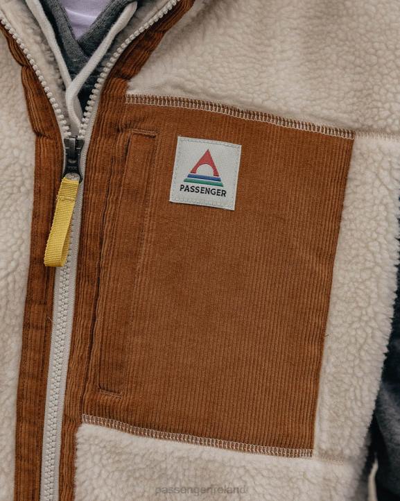 Clothing Passenger 22N838 Canyon Recycled Deep-Pile Sherpa Vest Off White Men White