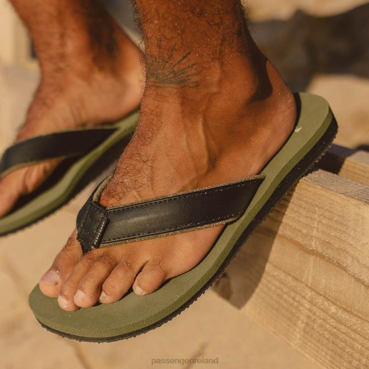 Footwear Passenger 22N8488 Laguna Flip Flops Laurel Green Men Green