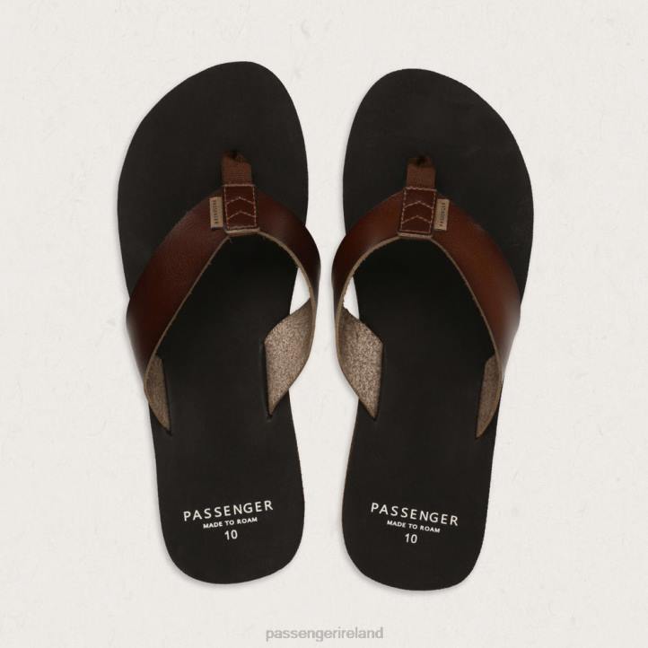 Footwear Passenger 22N8489 Santos Flip Flops Dark Brown Men Brown