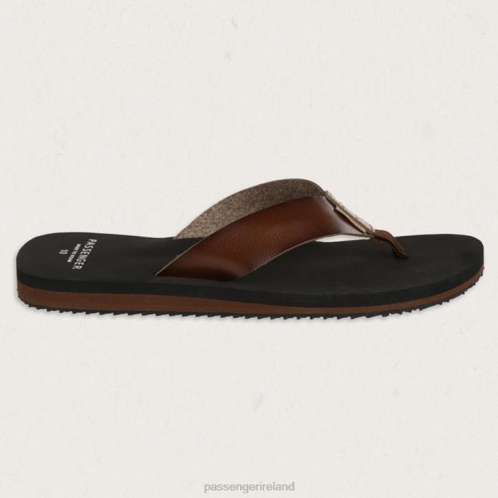 Footwear Passenger 22N8489 Santos Flip Flops Dark Brown Men Brown