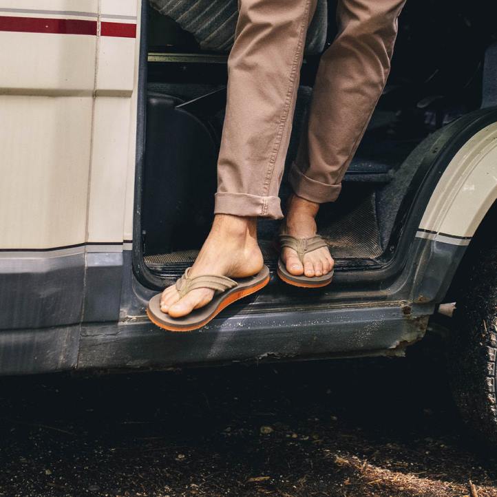 Footwear Passenger 22N8494 Santos Flip Flop Taupe Men Taupe