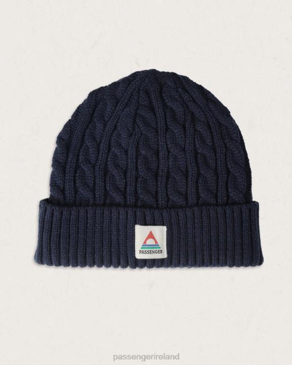 Headwear Passenger 22N8386 Fireside Recycled Cable Knit Beanie Rich Navy Men Navy