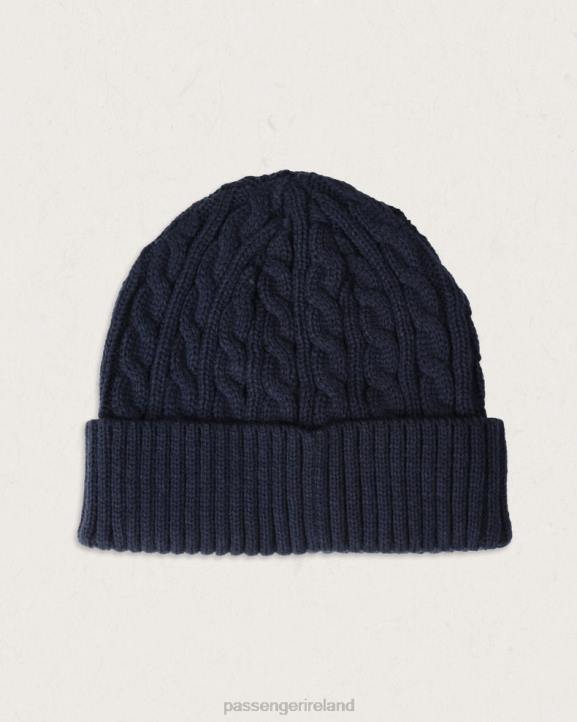 Headwear Passenger 22N8386 Fireside Recycled Cable Knit Beanie Rich Navy Men Navy