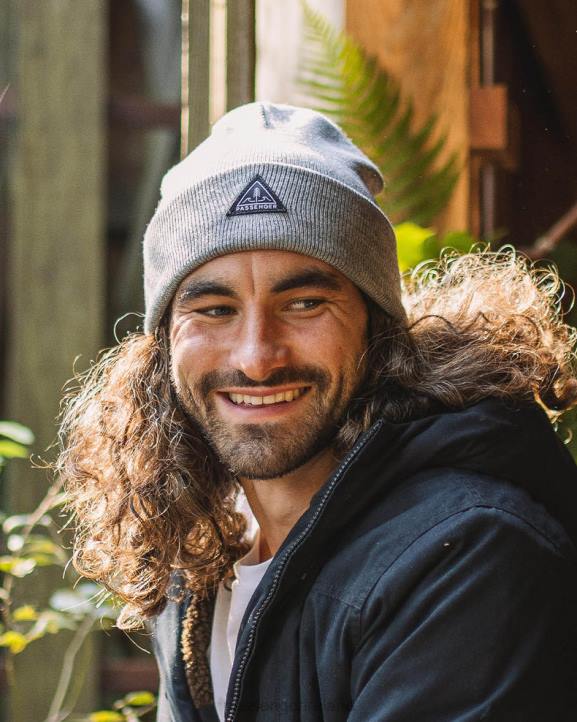 Headwear Passenger 22N8397 Core Recycled High-Top Beanie Grey Marl Men Grey