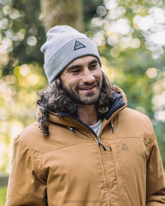 Headwear Passenger 22N8397 Core Recycled High-Top Beanie Grey Marl Men Grey