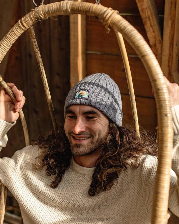 Headwear Passenger 22N8412 Katira Rib Knit Beanie Cloudy Sky Marl Men Marl