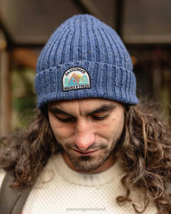 Headwear Passenger 22N8414 Katira Rib Knit Beanie Blue Coral Men Blue