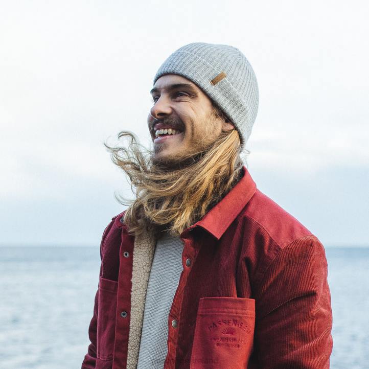 Headwear Passenger 22N8429 Compass Beanie Light Grey Men Grey