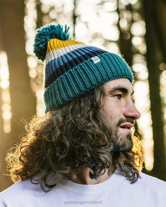 Headwear Passenger 22N8392 Summit Recycled Bobble Hat Blue Coral Men Blue