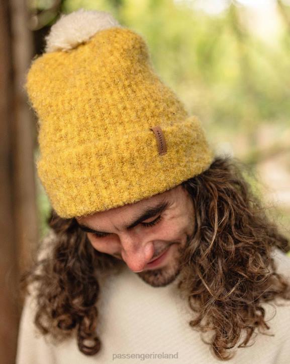 Headwear Passenger 22N8424 Mellow Bobble Hat Mustard Yellow Men Yellow