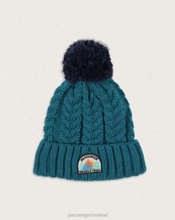 Headwear Passenger 22N8427 Drifter Fleece Lined Recycled Bobble Hat Shaded Spruce Men Spruce