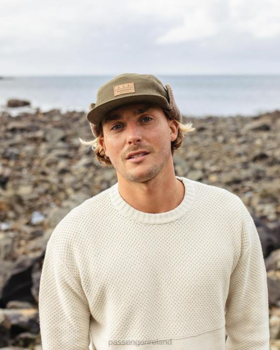 Headwear Passenger 22N8439 Daytime Recycled Cotton Sherpa Lined Hat Khaki Men Khaki