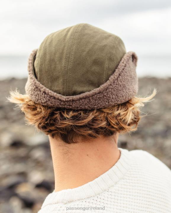 Headwear Passenger 22N8439 Daytime Recycled Cotton Sherpa Lined Hat Khaki Men Khaki
