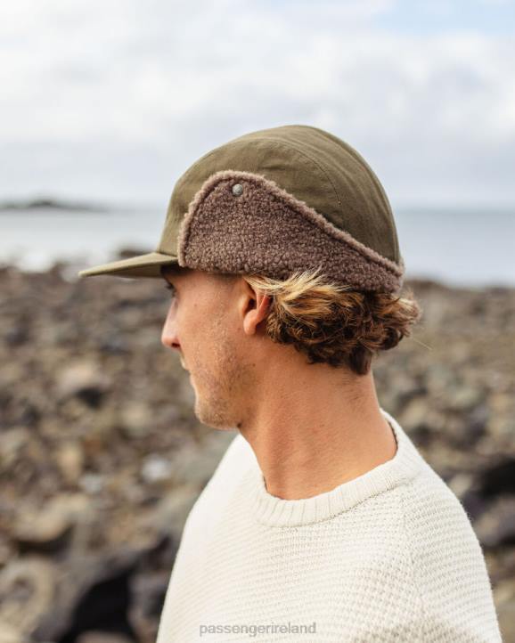 Headwear Passenger 22N8439 Daytime Recycled Cotton Sherpa Lined Hat Khaki Men Khaki