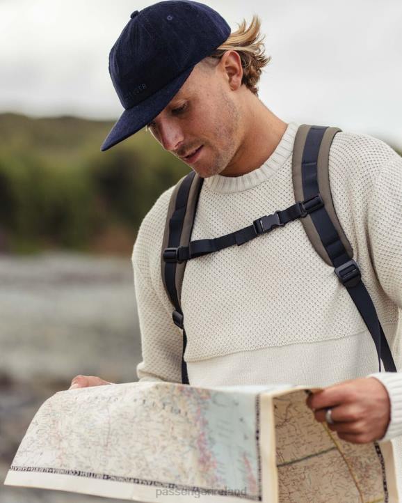 Headwear Passenger 22N8441 Byron Recycled Cord 5 Panel Cap Rich Navy Men Navy