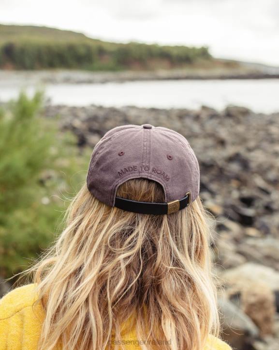 Headwear Passenger 22N8442 Byron Recycled Cotton 5 Panel Cap Dusty Lilac Men Lilac