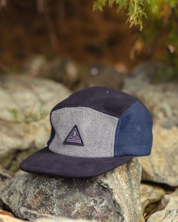 Headwear Passenger 22N8448 Pine Recycled Polar Fleece Cap Grey Marl Men Grey