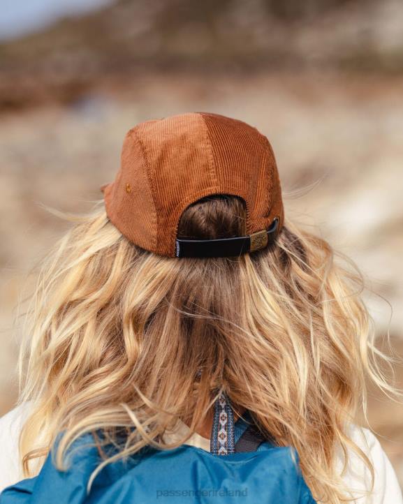 Headwear Passenger 22N8450 Fixie Recycled Cord 5 Panel Cap Glazed Ginger Men Glazed