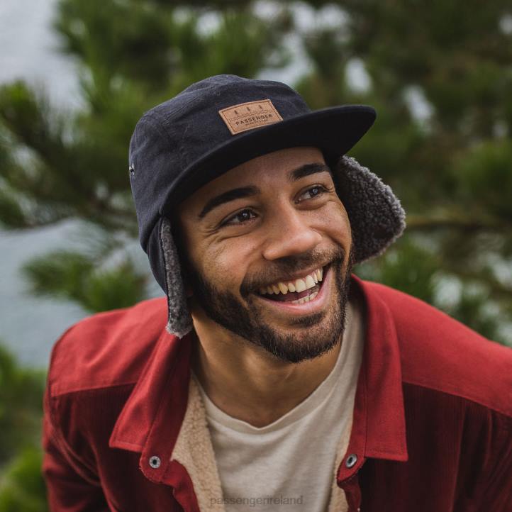 Headwear Passenger 22N8462 Twill Daytime Sherpa Lined Hat Faded Black Men Black