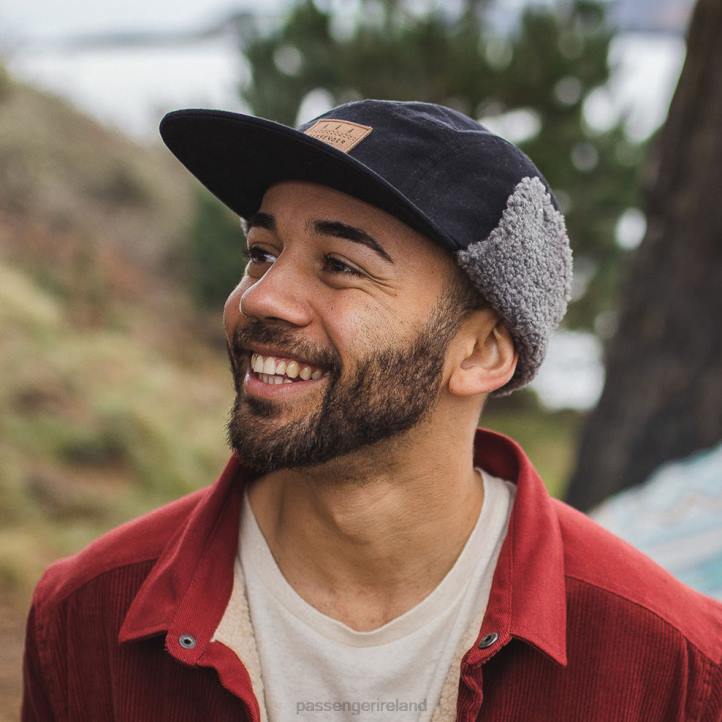 Headwear Passenger 22N8462 Twill Daytime Sherpa Lined Hat Faded Black Men Black