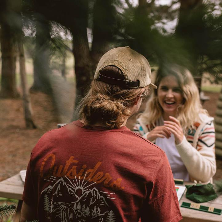 Headwear Passenger 22N8467 Byron Recycled Cord 5 Panel Cap Chinchilla Brown Men Brown