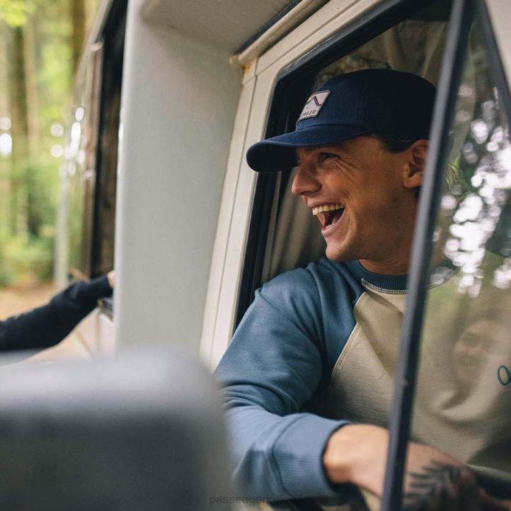 Headwear Passenger 22N8471 Tristate Recycled Cotton Snapback Cap Ensign Blue Men Blue