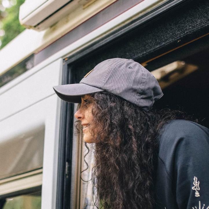 Headwear Passenger 22N8474 Canopy Recycled Cotton Snapback Cap Mid Grey Men Grey