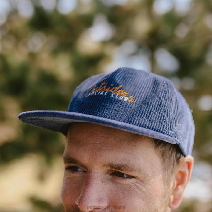 Headwear Passenger 22N8478 Outsiders Recycled Cotton Cord Cap Stone Blue Men Blue