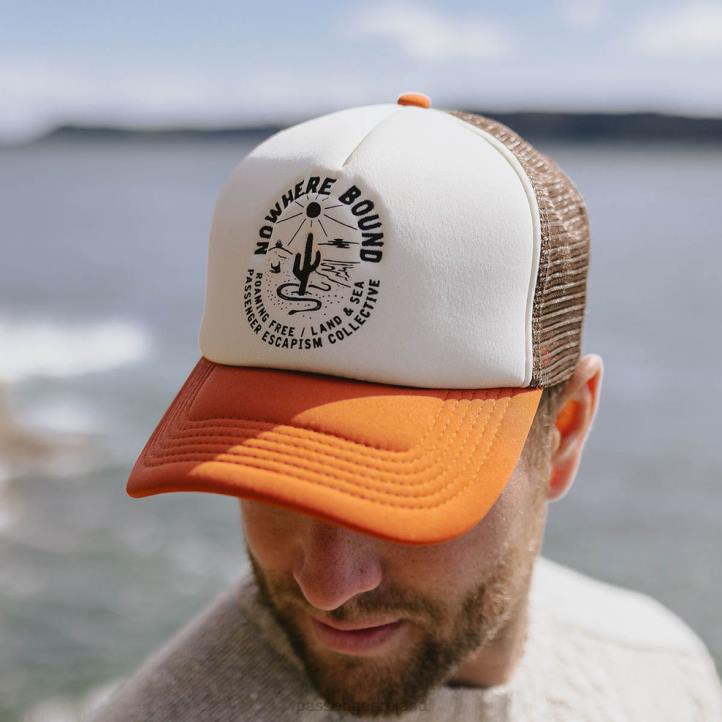Headwear Passenger 22N8481 Land & Sea Snapback Trucker Cap Sunrise Orange Men Orange