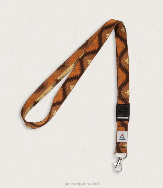 Accessories Passenger 22N8570 Travel Lanyard Orange Jacquard Unisex Orange