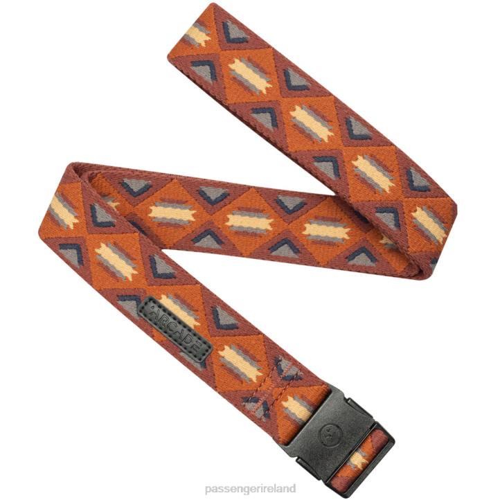 Accessories Passenger 22N8574 Arcade Belts Creosote Slim Vermilion Unisex Vermilion