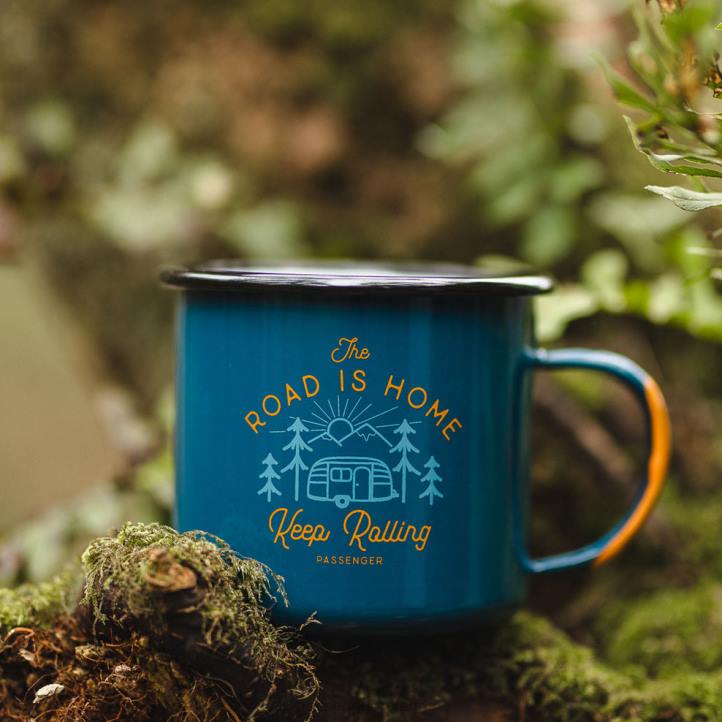 Accessories Passenger 22N8601 Flint Enamel Mug Biscay Blue Unisex Blue