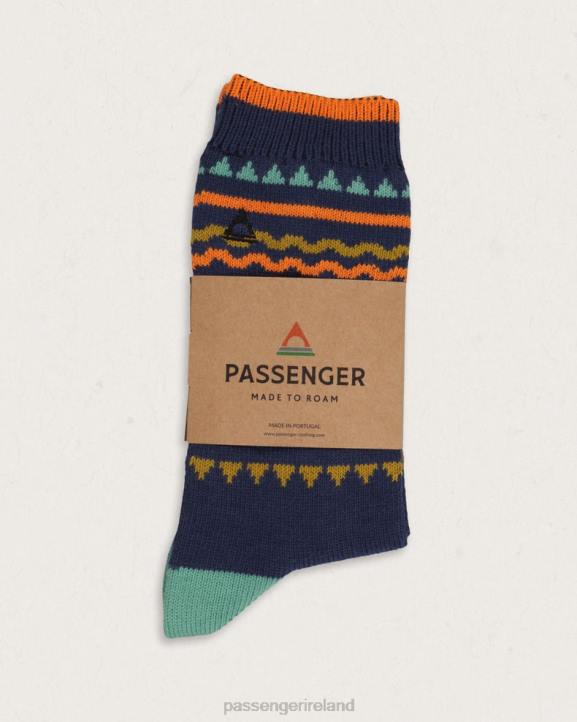 Clothing Passenger 22N8499 Hytte Organic Midweight Socks Navy Unisex Navy