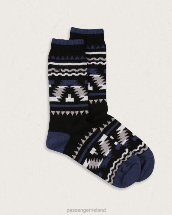 Clothing Passenger 22N8500 Bothy Organic Midweight Socks Black Unisex Black