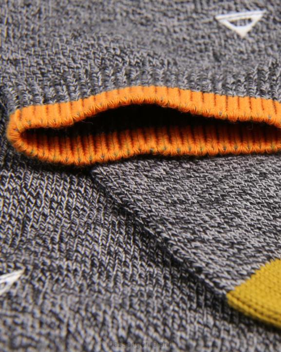 Clothing Passenger 22N8503 Bothy Organic Midweight Socks Black/Charcoal Marl Unisex Charcoal