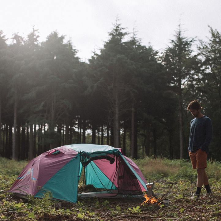 Outdoor Living Passenger 22N8605 Stay Grounded 2 Person Tent Virdian Green/Orchid Unisex Green