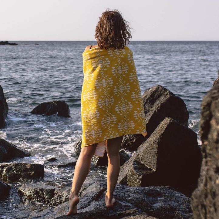 Outdoor Living Passenger 22N8626 Portland Recycled Beach Towel Yellow Coast Unisex Yellow