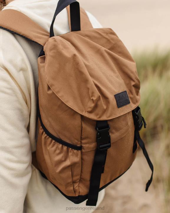 WoAccessories Passenger 22N81115 Boondocker Recycled 18L Backpack Golden Brown Women Brown